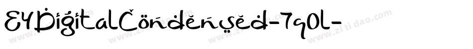 E4DigitalCondensed-7q0l字体转换