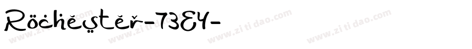 Rochester-73E4字体转换