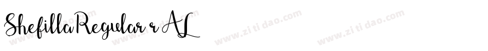ShefillaRegular-r6AL字体转换