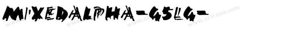 Mixedalpha-G5LG字体转换