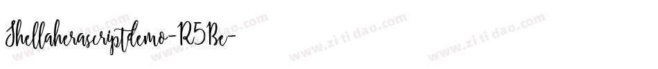 Shellaherascriptdemo-R5Be字体转换
