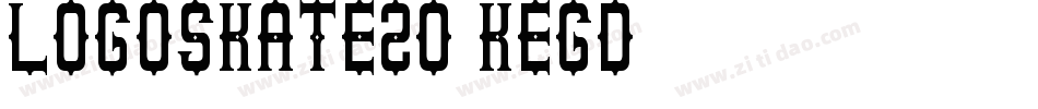 Logoskate20-KEgD字体转换