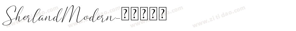 SherlandModern字体转换