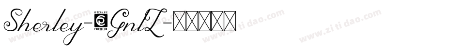 Sherley-1GnlZ字体转换