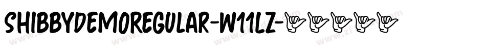 ShibbyDemoRegular-w11Lz字体转换 ShibbyDemoRegular-w11Lz字体转换