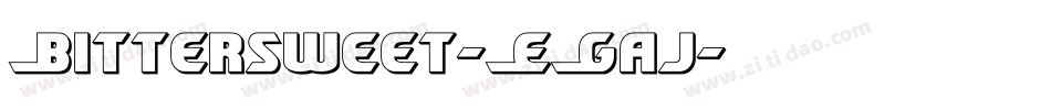 Bittersweet-EGaj字体转换
