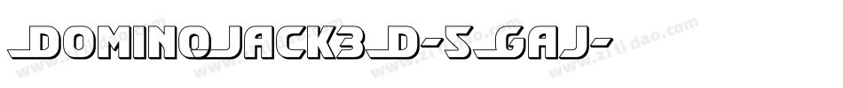 DominoJack3D-5Gaj字体转换