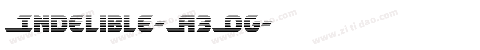 Indelible-A3Og字体转换