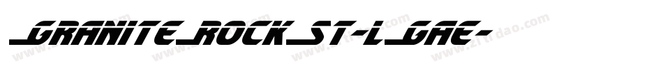 GraniteRockSt-lGae字体转换