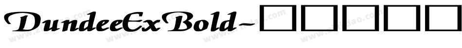 DundeeExBold字体转换