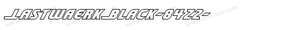 LastwaerkBlack-84z2字体转换