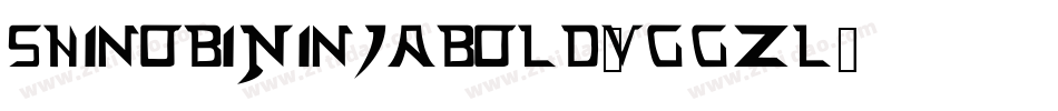 ShinobiNinjaBold-VGGZl字体转换