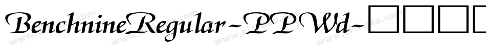 BenchnineRegular-PPWd字体转换