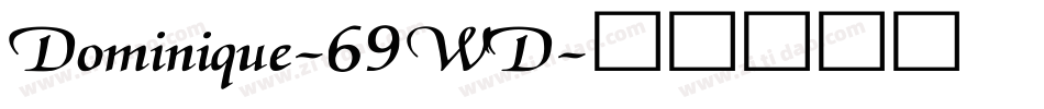 Dominique-69WD字体转换