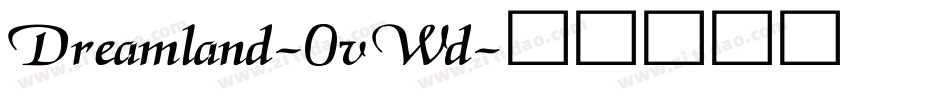 Dreamland-0vWd字体转换
