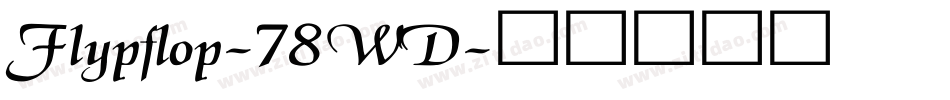 Flypflop-78WD字体转换