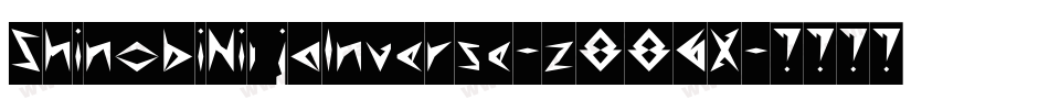 ShinobiNinjaInverse-z886X字体转换