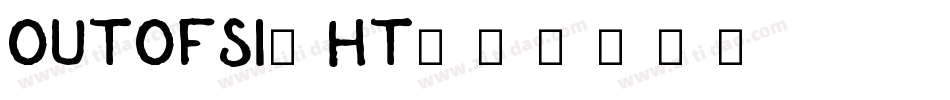 OUTOFSIGHT字体转换