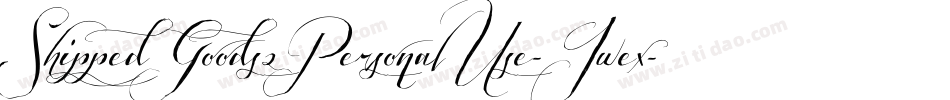 ShippedGoods2PersonalUse-Jwex字体转换