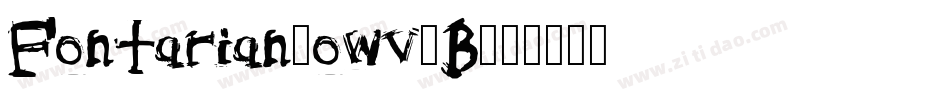 Fontarian-owv1B字体转换