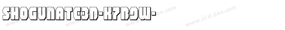 Shogunate3D-K7B9W字体转换