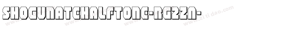 ShogunateHalftone-rg2ZA字体转换