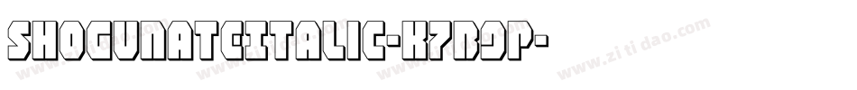 ShogunateItalic-K7B9p字体转换
