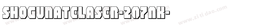ShogunateLaser-2O7AK字体转换