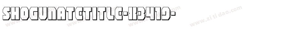 ShogunateTitle-X3419字体转换
