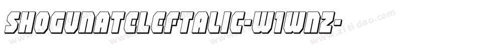 ShogunateLeftalic-w1wnZ字体转换