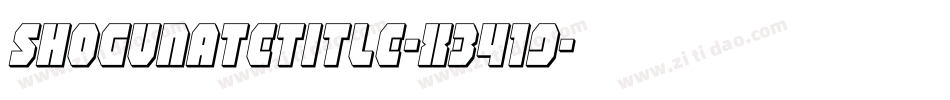 ShogunateTitle-X3419字体转换