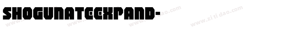 shogunateexpand字体转换