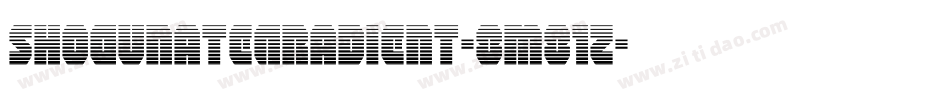 ShogunateGradient-8M81z字体转换