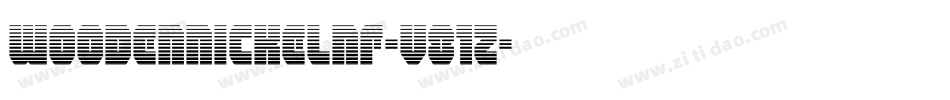 WoodenNickelNf-V81z字体转换