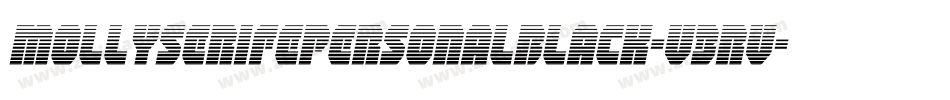 MollyserifepersonalBlack-V3rV字体转换