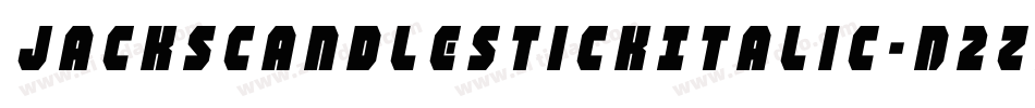 JacksCandlestickItalic-D2zx字体转换