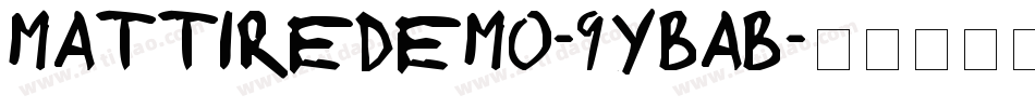 MattireDemo-9YBaB字体转换