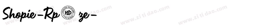 Shopie-Rp0ze字体转换