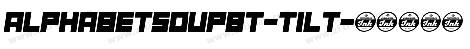 AlphabetSoupBT-Tilt字体转换
