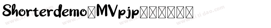 Shorterdemo-MVpjp字体转换
