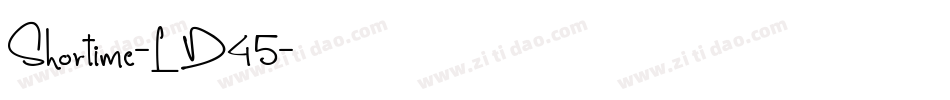 Shortime-LD45字体转换