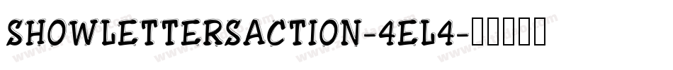 ShowlettersAction-4el4字体转换