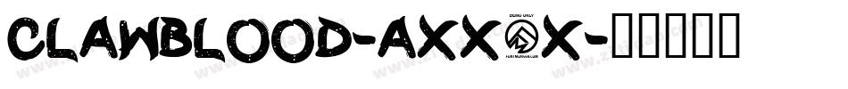 Clawblood-axx5x字体转换
