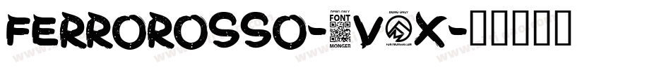 FerroRosso-0v5X字体转换