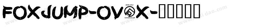 Foxjump-ov5x字体转换 Foxjump-ov5x字体转换
