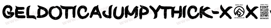 Geldoticajumpythick-x5x0字体转换