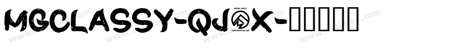 Mgclassy-qJ5x字体转换 Mgclassy-qJ5x字体转换
