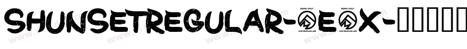 ShunSetRegular-5E5x字体转换 ShunSetRegular-5E5x字体转换
