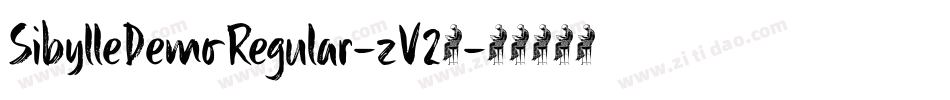 SibylleDemoRegular-zV24字体转换