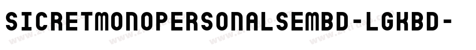 Sicretmonopersonalsembd-lgKBD字体转换